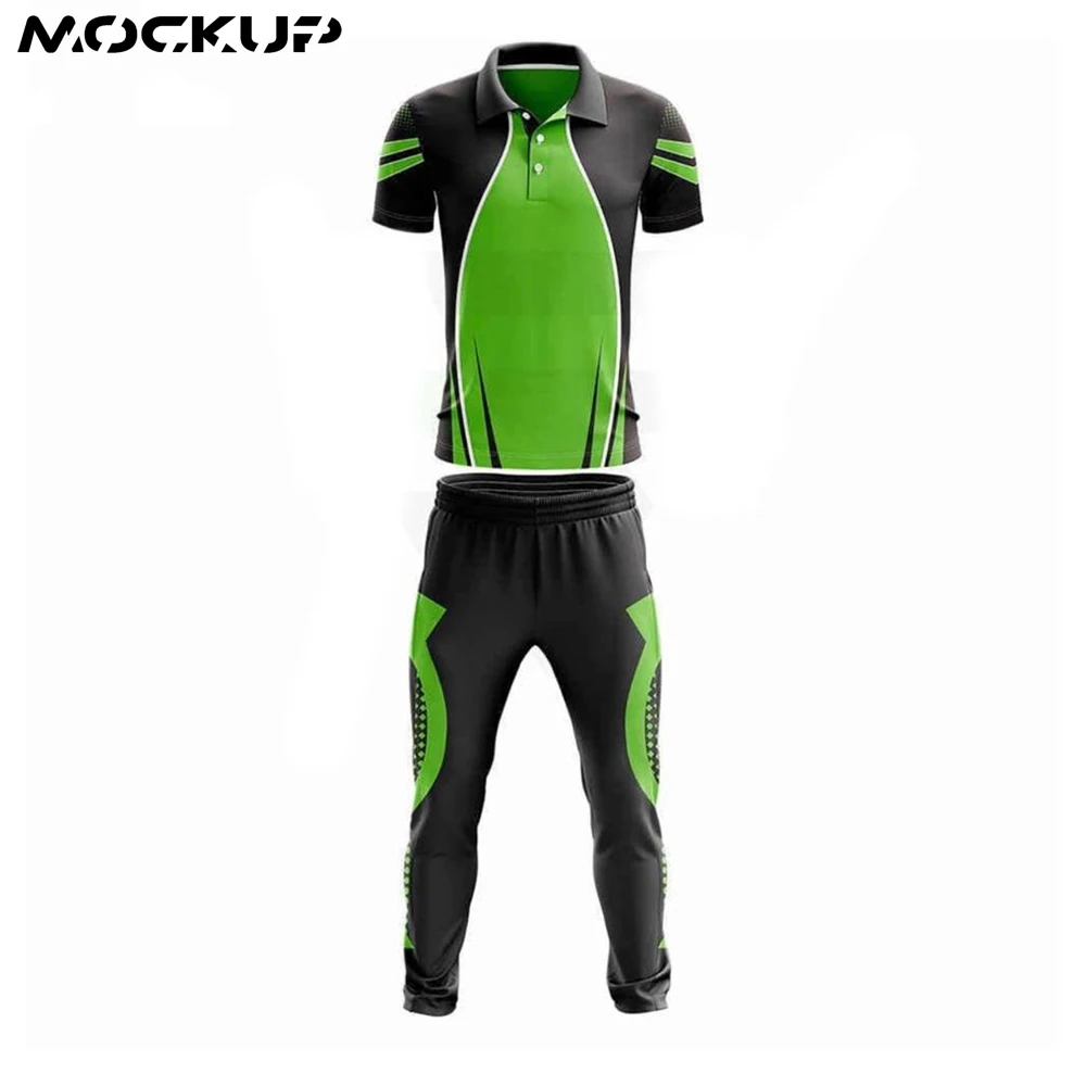 New Model Cricket Pattern Custom Design Uniforms cricket kits sublimation 2021