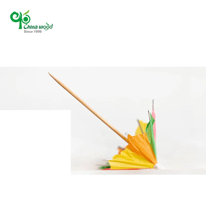 Colorful Paper Umbrellas Cocktail Umbrella Drink Picks Octagonal Star-Shaped Paper Parasol wooden toothpicks