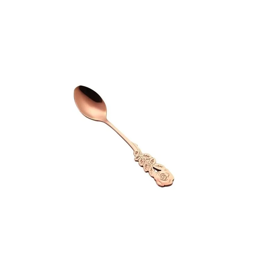New Brass Coffee Spoon New Mini Spoon For Coffee And Tea Latest Flatware Customized Logo Metal Cutlery Spoon in Wholesale Price