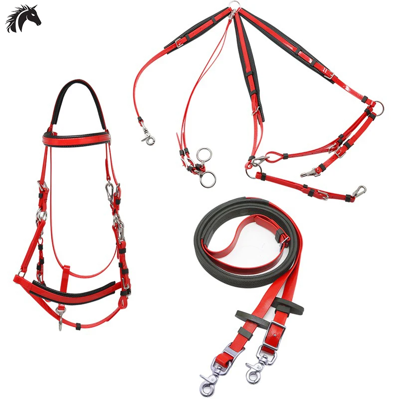 Full Set Endurance Bridle Halter, Endurance Saddle Horse Bridle Halter Rein And Martingale