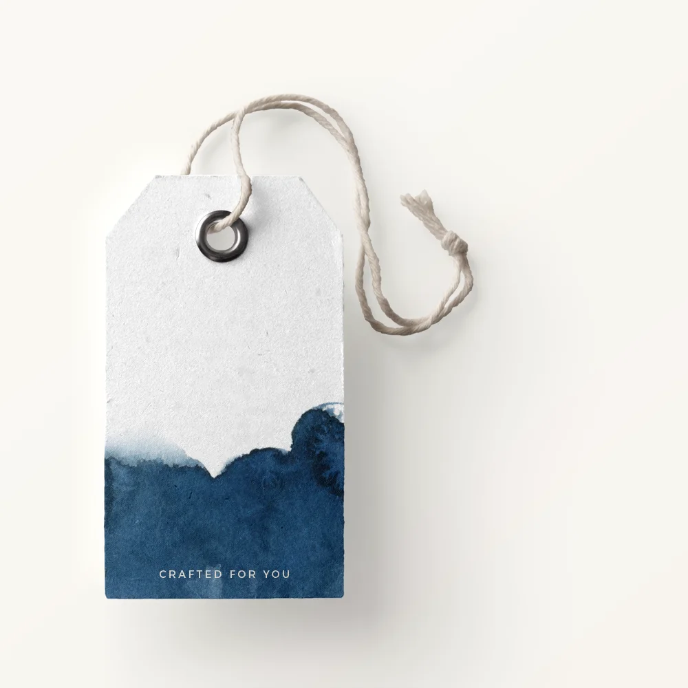 Custom own brand logo paper pvc jeans paper hangtags,customised clothing paper tag.