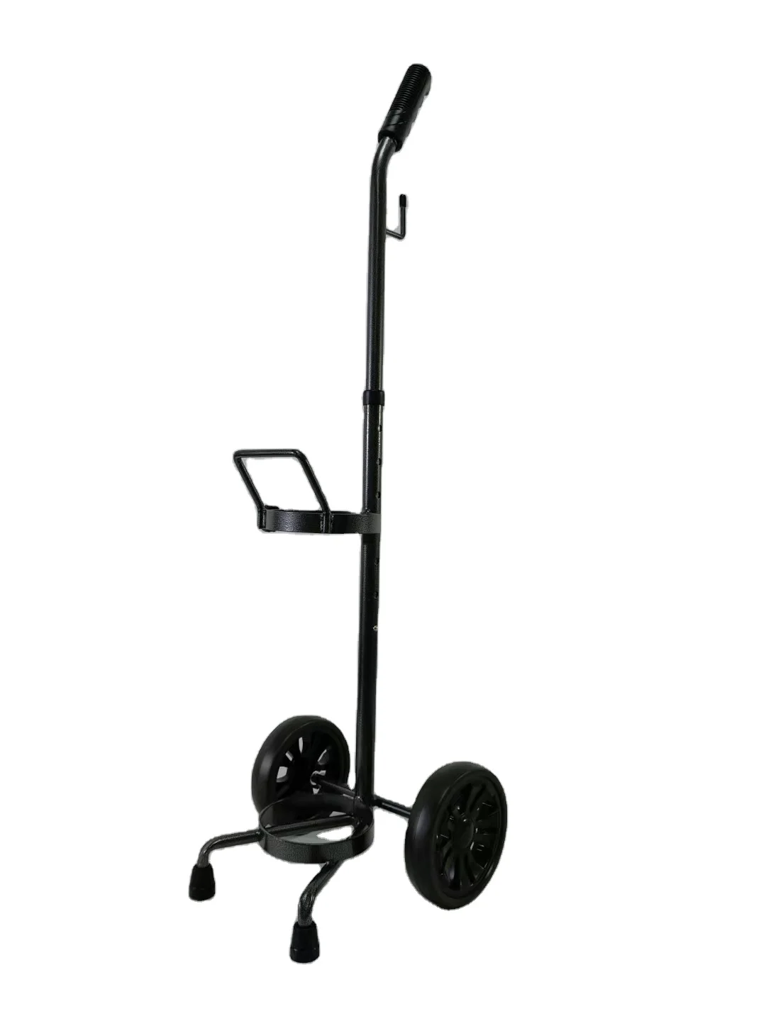 Medical Service Single Oxygen Bottle Cart Hospital Trolley