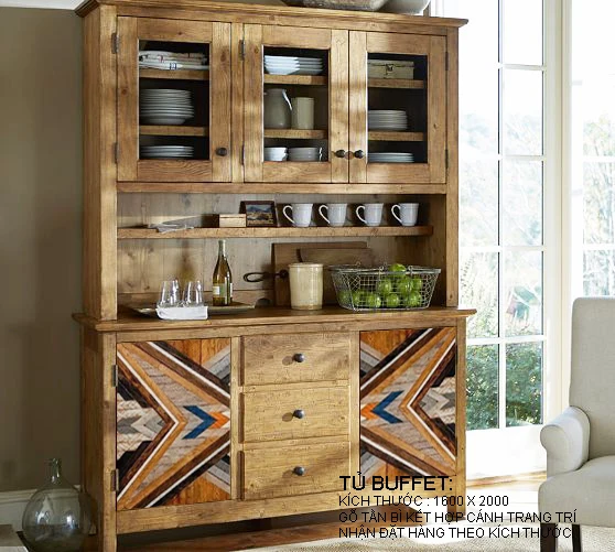 Best Price Modern Design Buffet Cabinet Dining Room With 100% Origin Raw Material From Vietnam
