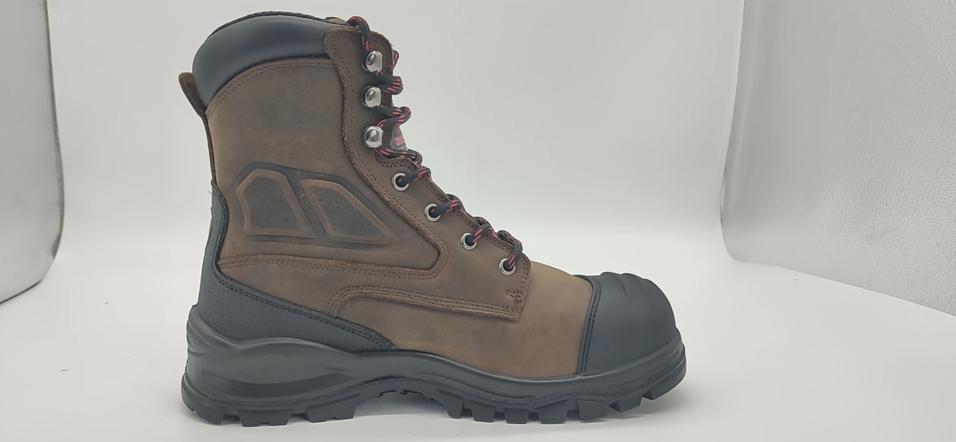 wholesale top quality oil resistant electrician anti slip food production leather steel plate safety work shoes for men