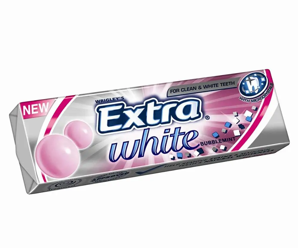(30 Packets (Full Box)) Wrigley's Extra Bubblemint Chewing Gum (1700007079157)
