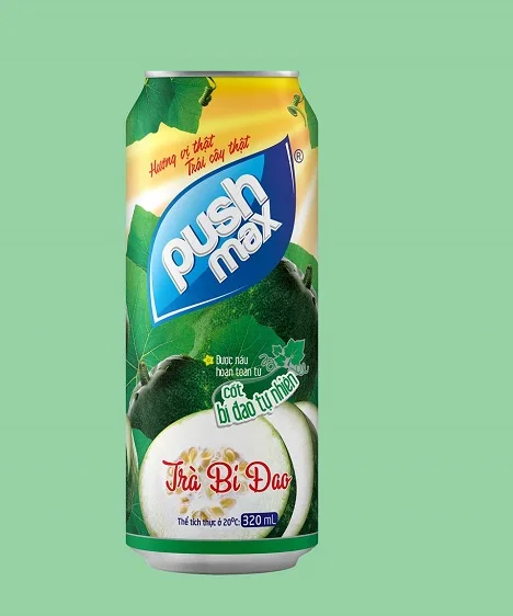Natural Brown Pushmax Winter Melon Tea Aluminum Can 330ml From Vietnam With Best Price