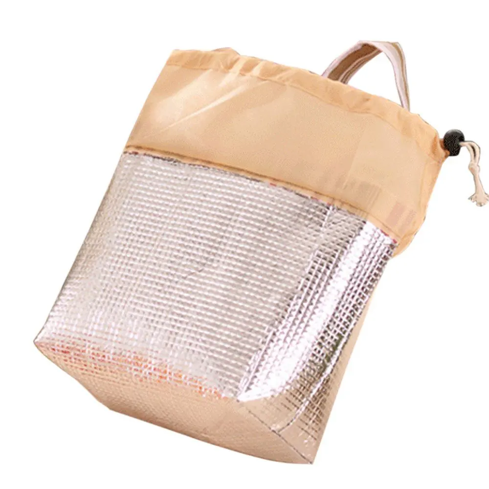 Insulated Lunch Bag Soft Cooler Lunch Tote Drawstring Children Lunch box Bag for Adult Kids