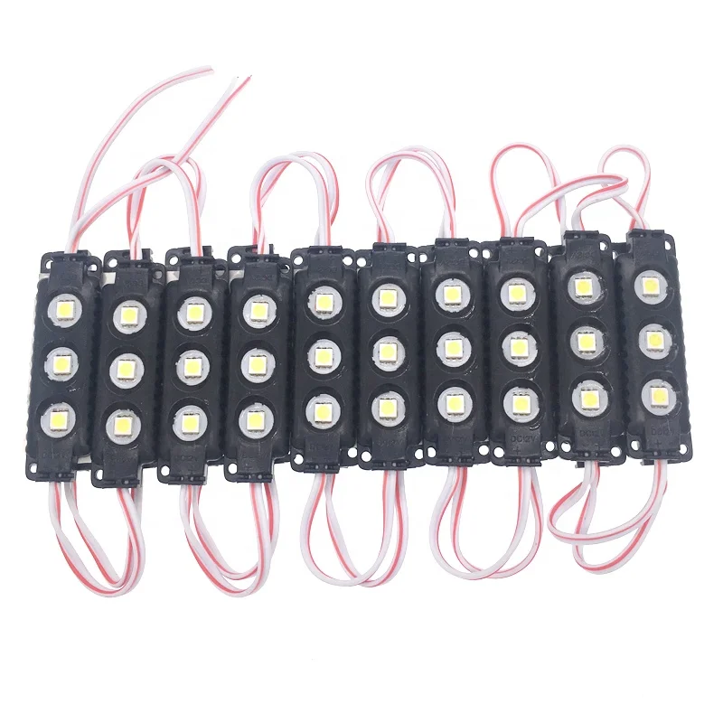 Новое поступление черный водонепроницаемый smd 5050 12v 3 светодио дный s 0,75 w для рекламы светильник коробка 5054 впрыска светодио дный модуль