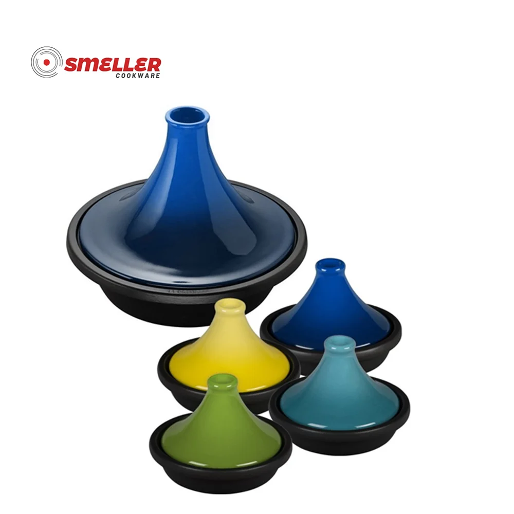 
Casserole Slow Cooker Ceramic Moroccan Cast Iron Tagine Pot 