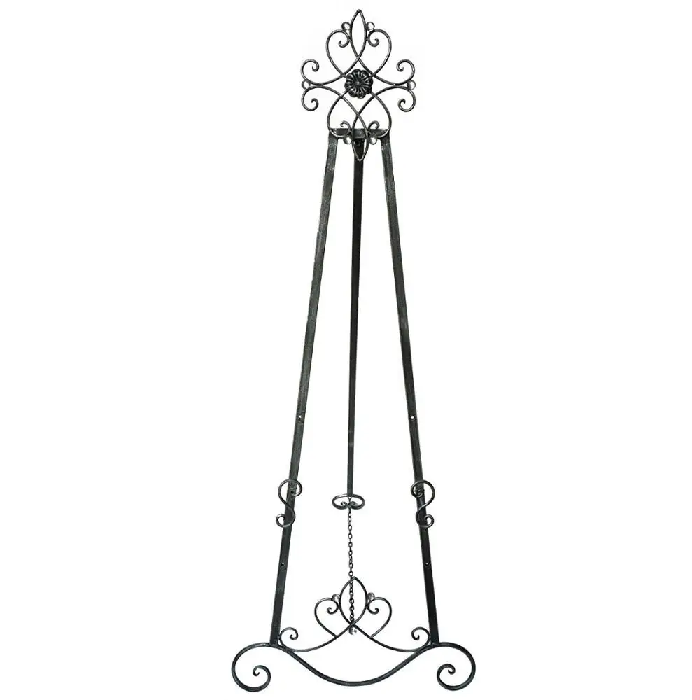 Artist 2020 Free Sample Luxury Simple Design Unique Metal Drawing Painting Easel Stand
