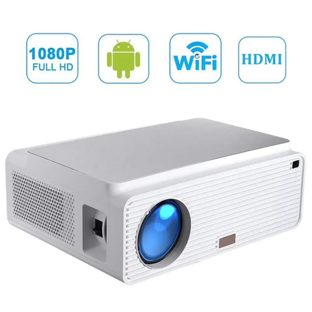 
Full HD 1080P Projector 4K 6500 Lumens Cinema Projector Android 8.0 1+16GB andrFull HD 1080P Projector 4K 6500 Lumens Cinema Projector Android 8.0 1+16GB