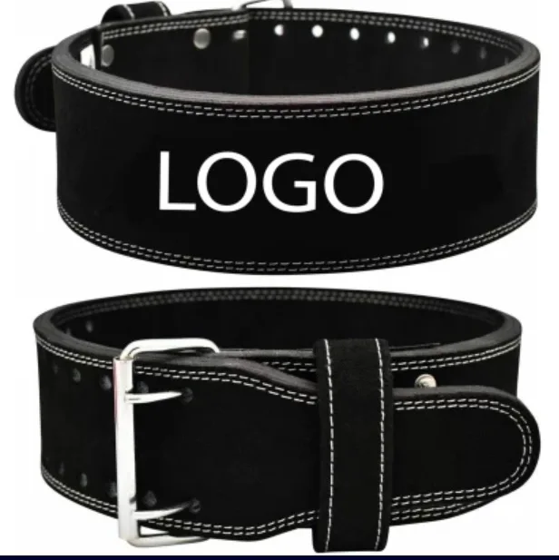 10mm Quick Release Weightlifting Belt Custom Double Prong Weightlifting Belt Adjustable Weightlifting Leather Belt