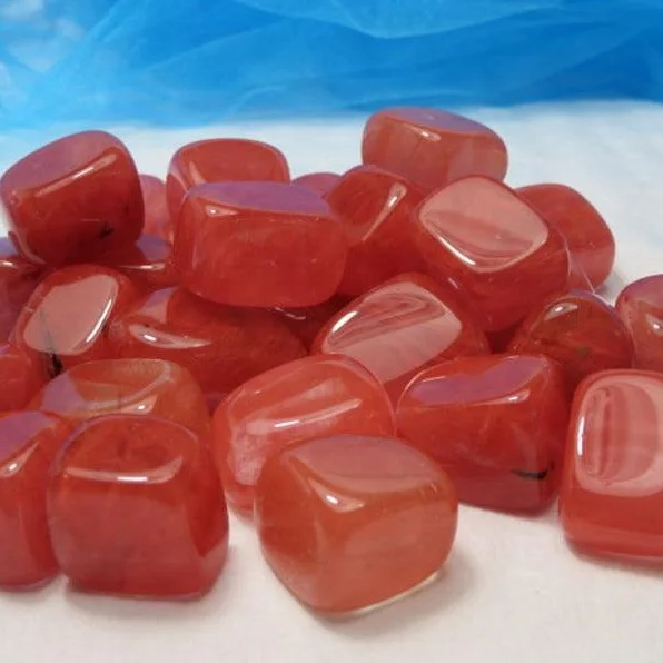 Natural Genuine Cherry Quartz Tumbled Stones Healing 2.jpg