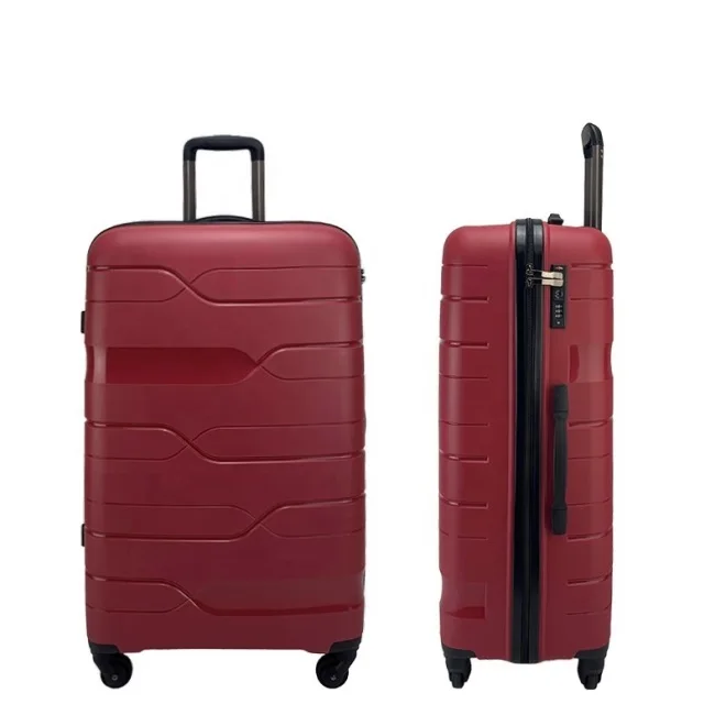 
New Arrival Rolling Luggage Set 3 PCS Easy Carry Trolley Bag Unbreakable Traveling PP Suitcase Set 
