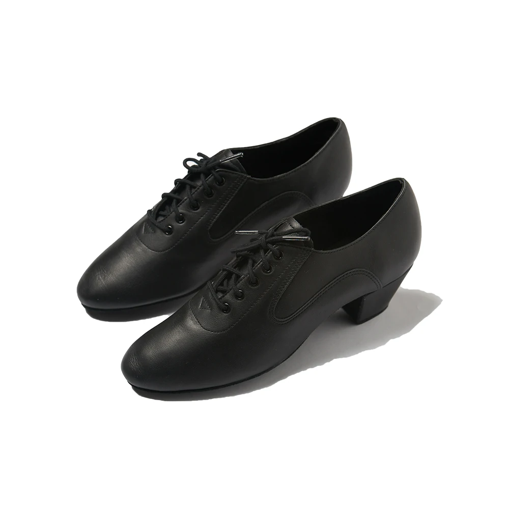 
Tap and Jazz Dance Shoes with Black Color Leather Thailand T Foam/lining Fullfilment Karadanze Top Quality Rubber Unisex 1pair 