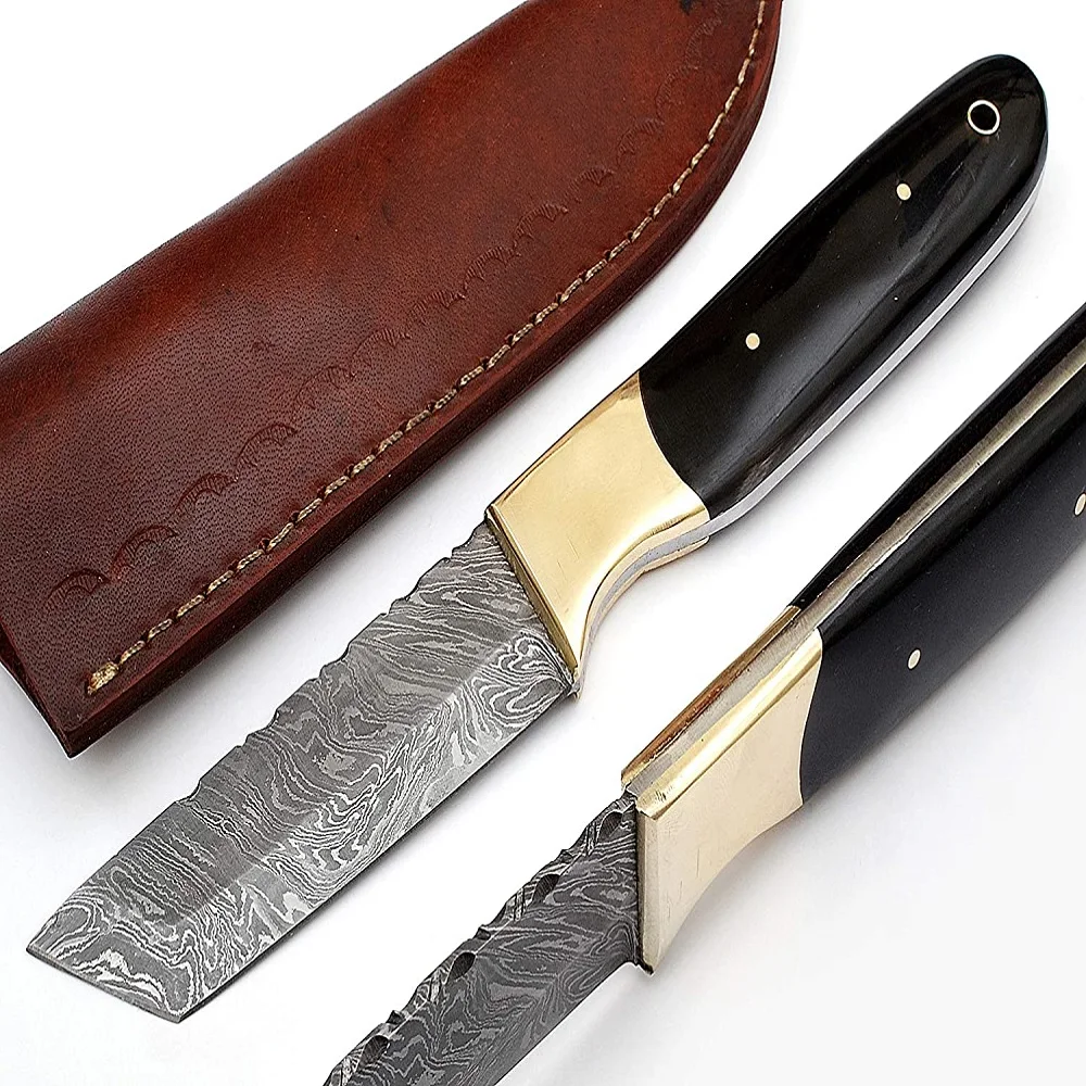 
Охотничий нож из дамасской стали ручной работы на заказ, Высококачественный нож Tonto с фиксированным лезвием, Рождественская распродажа 