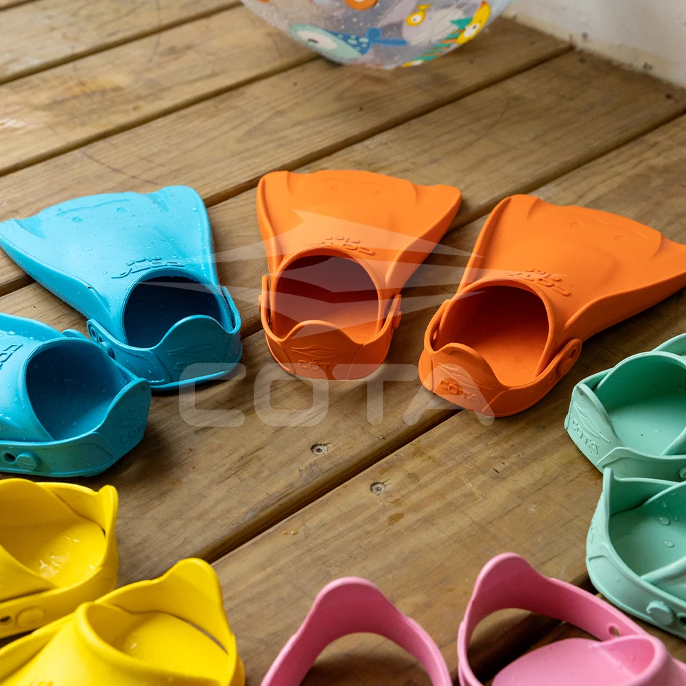 Детские ласты для плавания девочек и мальчиков мягкие резиновые Моноласты подводного регулируемые плавательные аксессуары