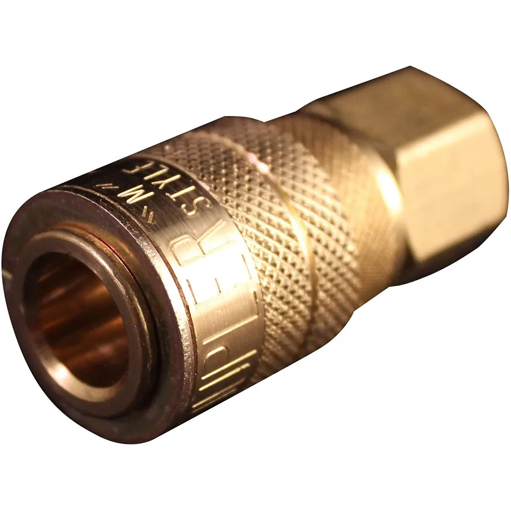 Milton 713BK 1/4 FNPT  M-Style Industrial Pneumatic Brass Coupler with Drag Guard Pneumatic Coupler Air hose Fittings