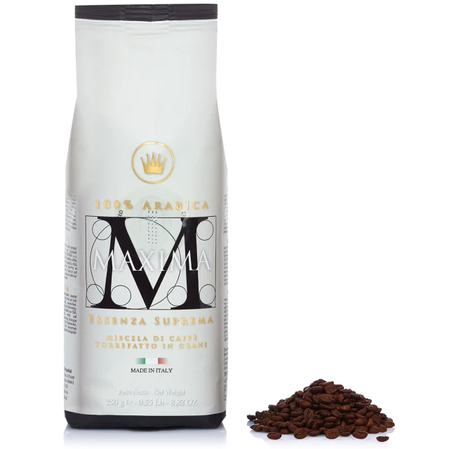 
 Maxima 100% Arabica Изысканная смесь итальянского жареного кофе 250 г цельная фасоль для розничных офисов HORECA  
