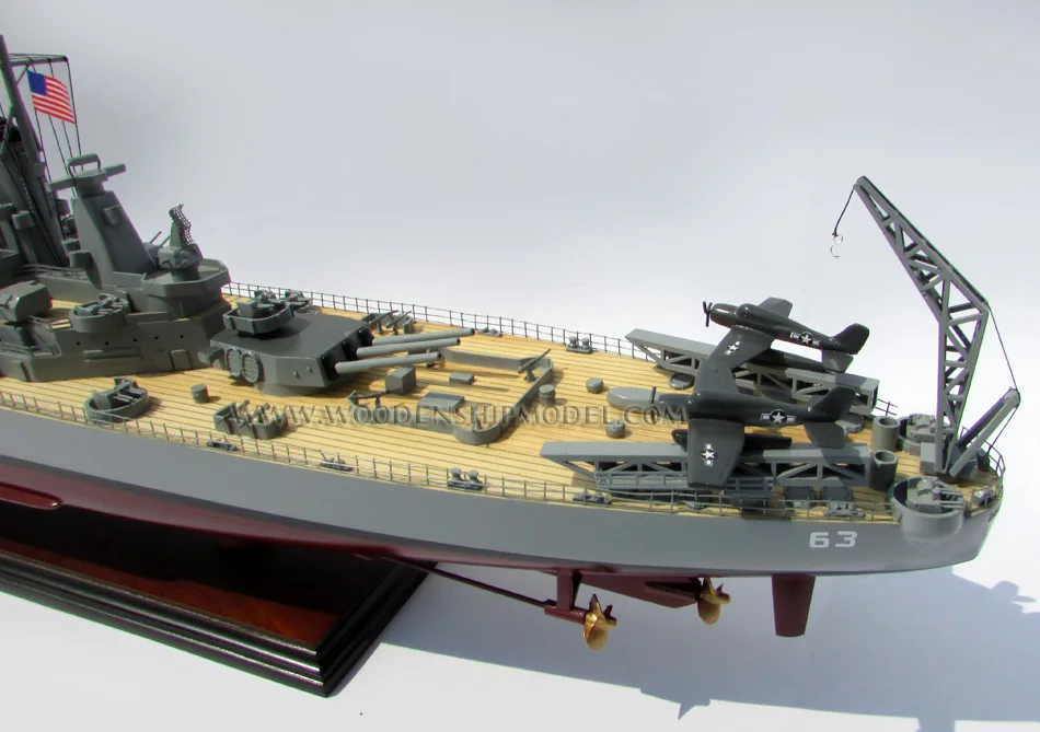 Деревянная модель корабля USS Миссури-деревянные украшения