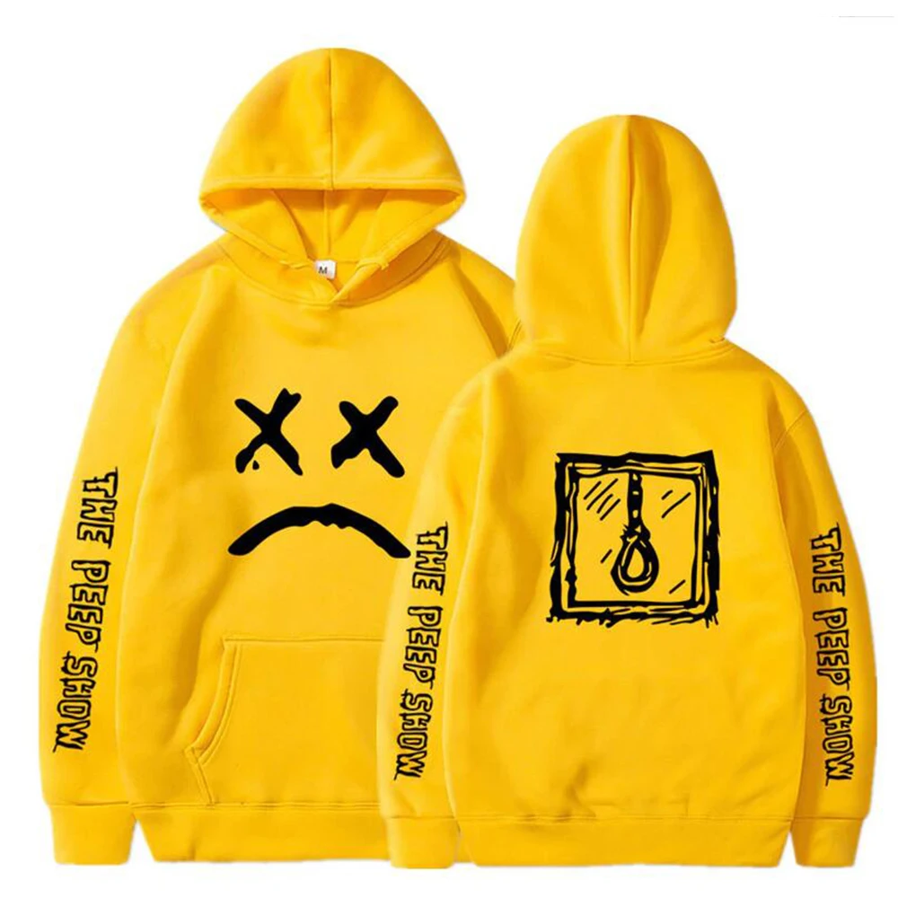 Забавные мужские пуловеры толстовки с принтом Lil Peep в стиле хип-хоп