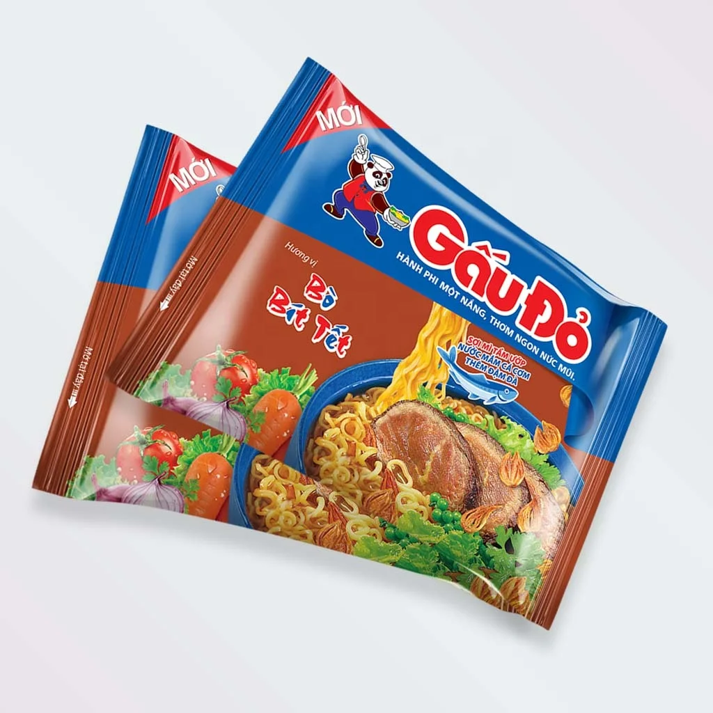  Вьетнамская Здоровая и дешевая мгновенная каша 50 г со вкусом мяса (халяль) пакетов в