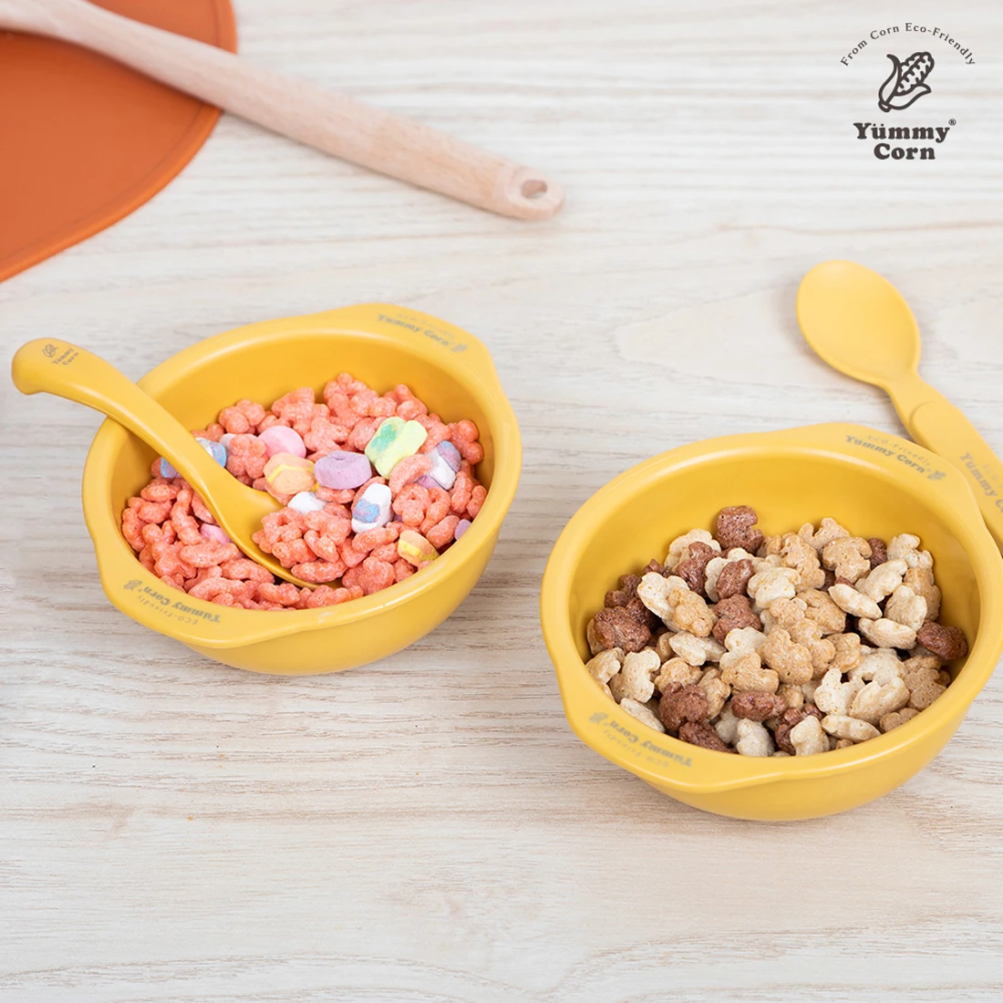 Корейская Экологически чистая биоразлагаемая и не содержит Бисфенол А детская миска из кукурузного крахмала