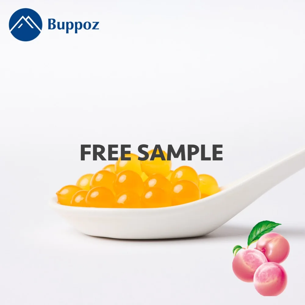 
Bursting tapioca and bursting boba Peach popping boba 