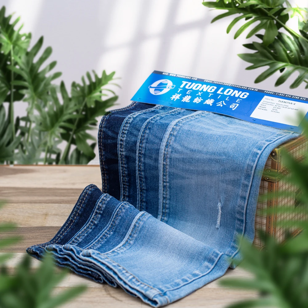 Высококачественная дышащая джинсовая ткань, мягкая джинсовая ткань, сырье для джинсов