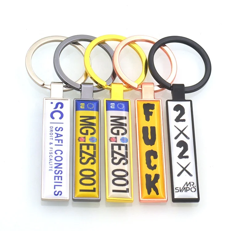 Amazon Sourcing European Size Blank Car License Plate Keychain