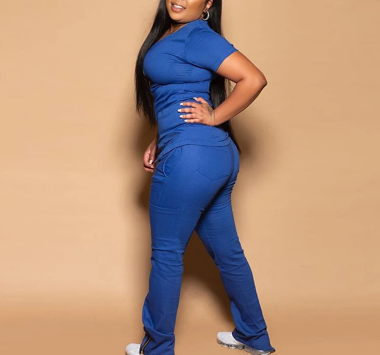 Medical Scrubs Unisex V Neck Nurse Uniform Anno Medical Scrub Uniform