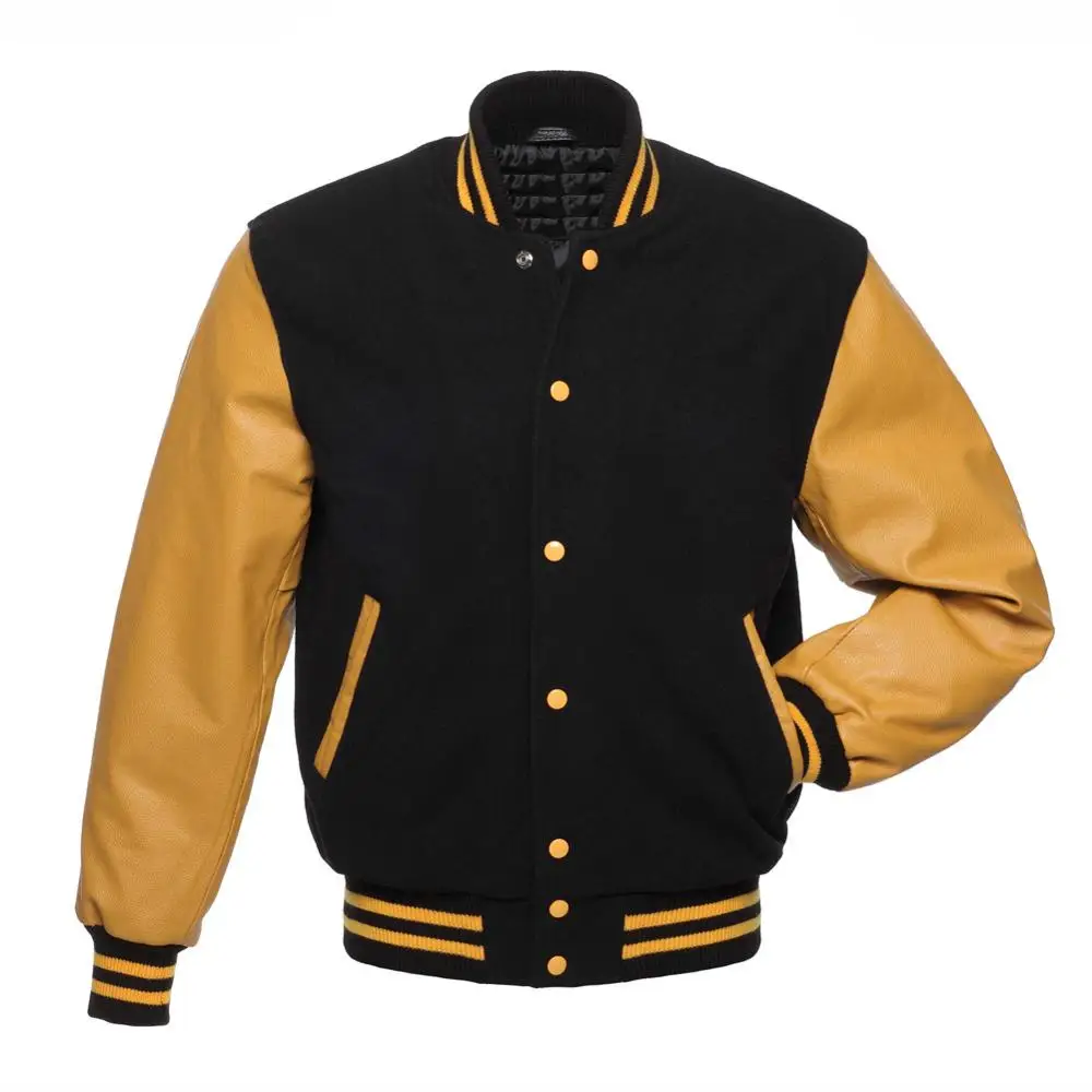varisty jackets winter wool material collared jackets for men soft and comfortable winter fashionable jackets