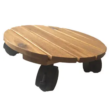  Деревянный Цветочный подставка из Вьетнама деревянный цветочный горшок для растений с колесами