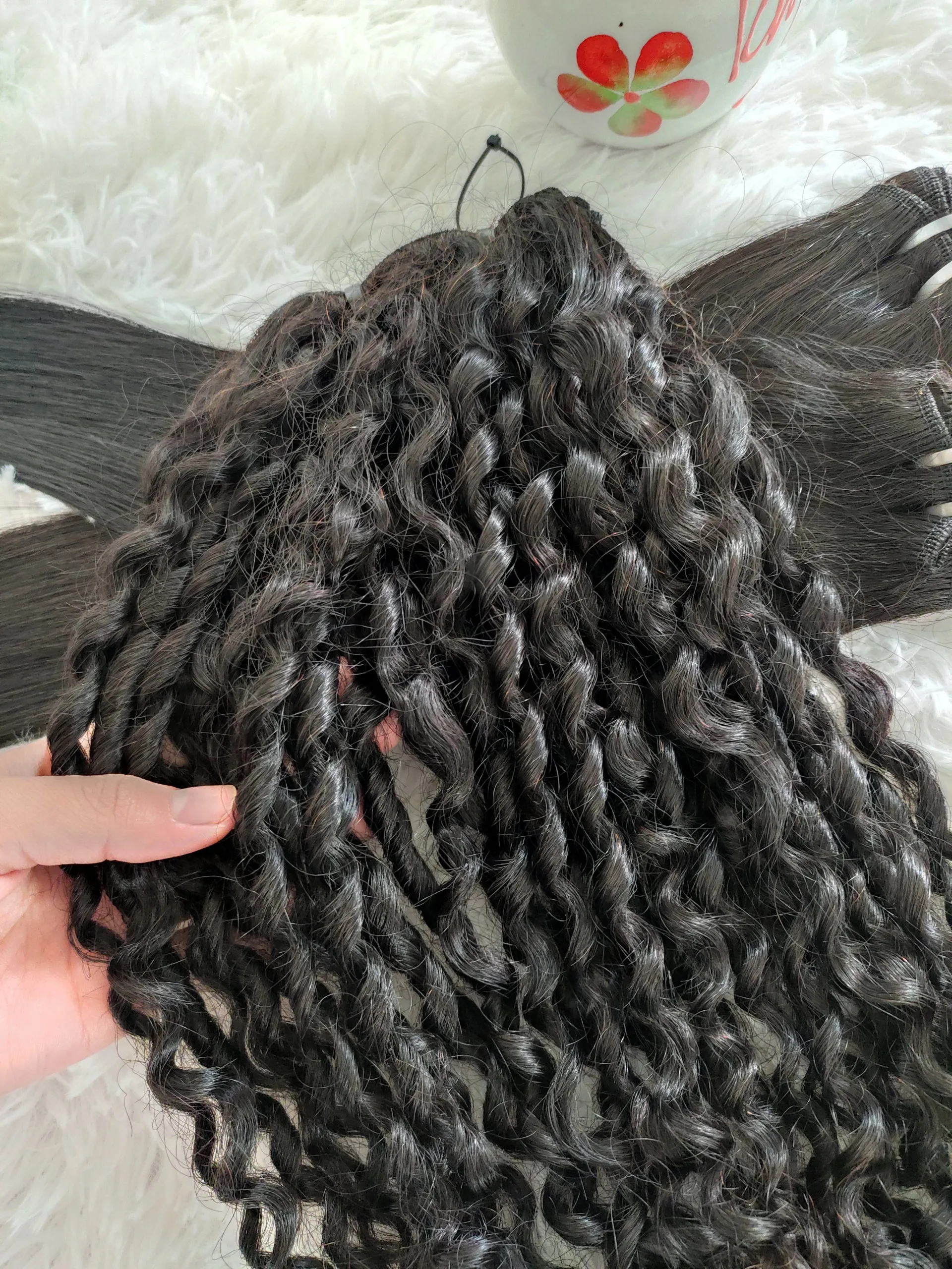 
Best Price Weft Hair 100% Virgin Human Hair Vietnam Straight/Curly High Quality 