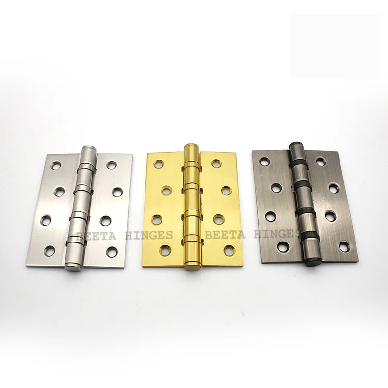 2BB or 4BB Ball Bearing Brass Finish Hinge 4 inch Steel Iron SS Heavy Duty Door Hinge for Wooden Door 2.5mm or 3mm
