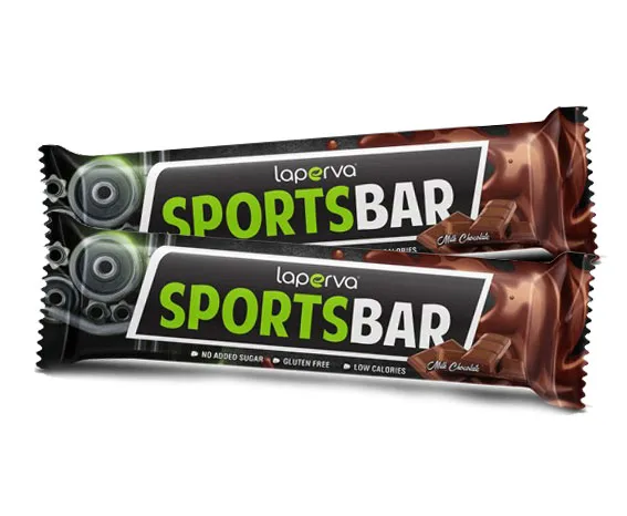 
100% Pure Sport Bar on a pure Belgian Chocolate by laperva 42g sport bar for diet - Dark Chocolate and Gianduja 