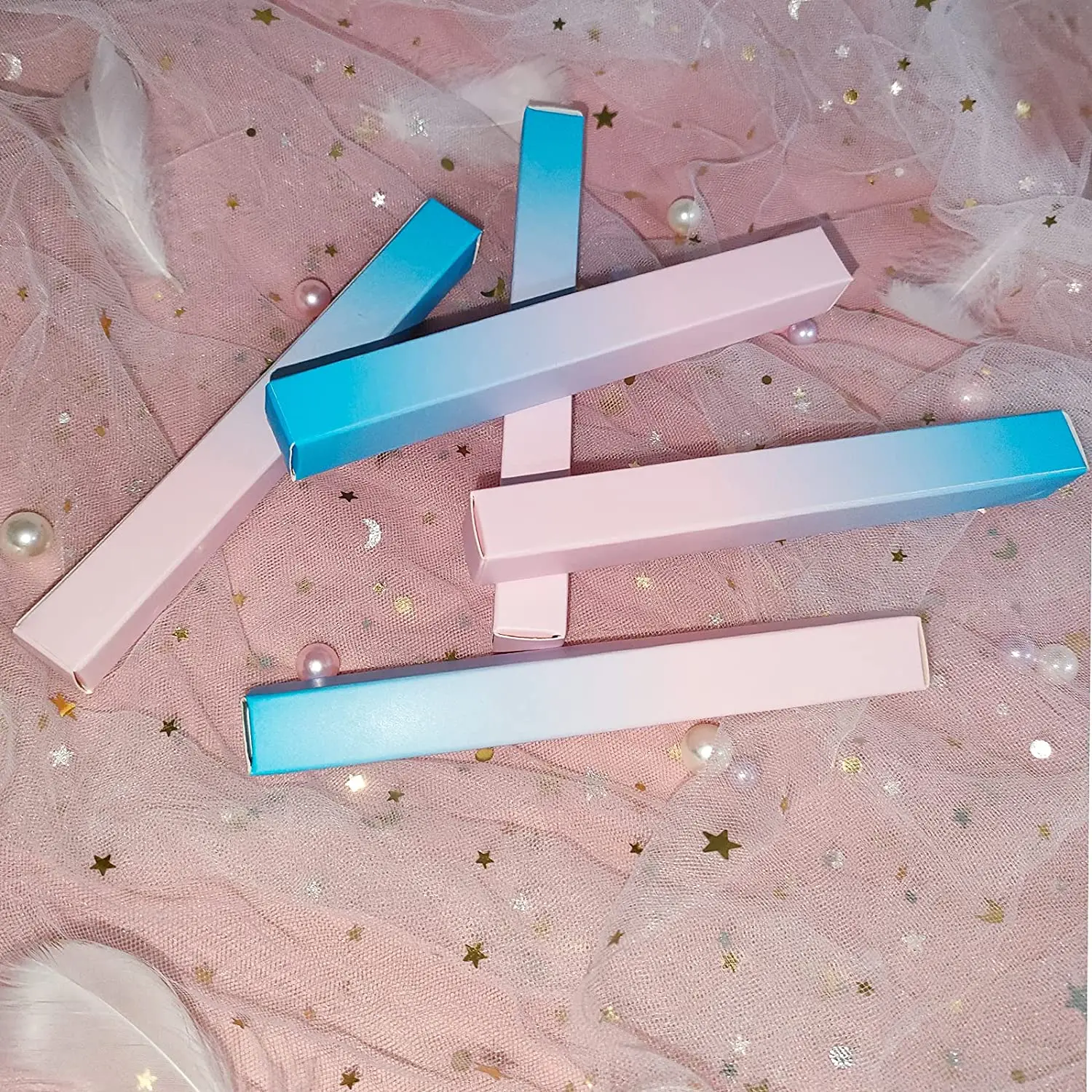 Empty Twist Pen Box Packaging, 5.7x0.63x0.63 Inch Eyeliner Glue Pen Wrapping Box with your logo