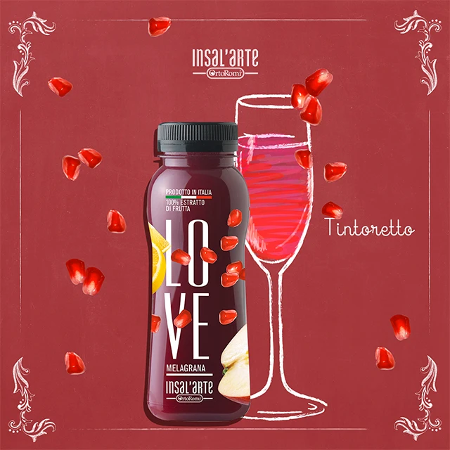 High Quality Italian vegetable fruit extract pomegranate  juice 500 ml bottle healthy drink