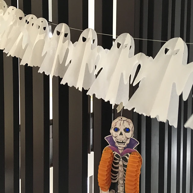 Хэллоуин Гирлянда призрак 12 футов CE-6644