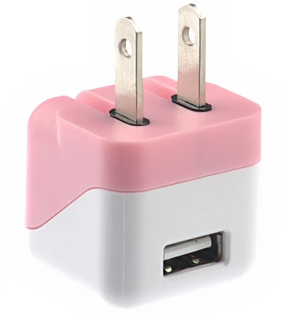 
Dice Foldable 5V 1A US One Port Single USB Travel Wall Charger Adaptor 