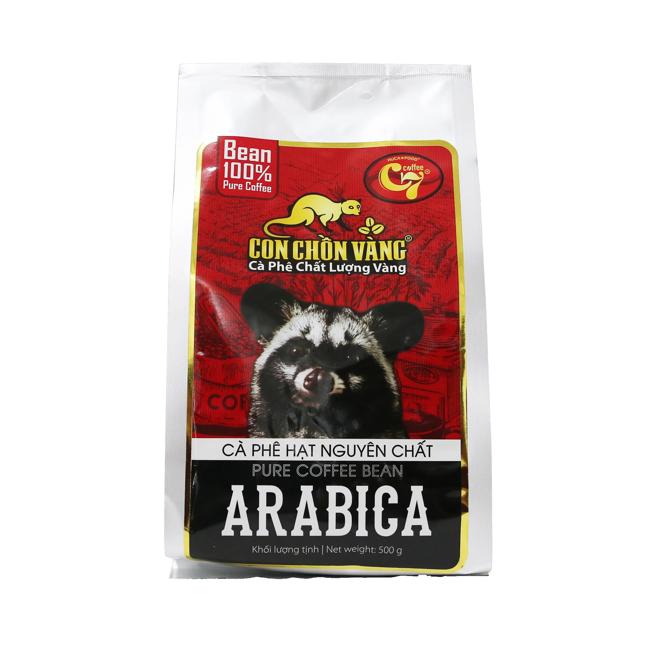 Высококачественные кофейные зерна Арабика 500 г среднее жареное жирный вкус оригинальные вьетнамские OEM