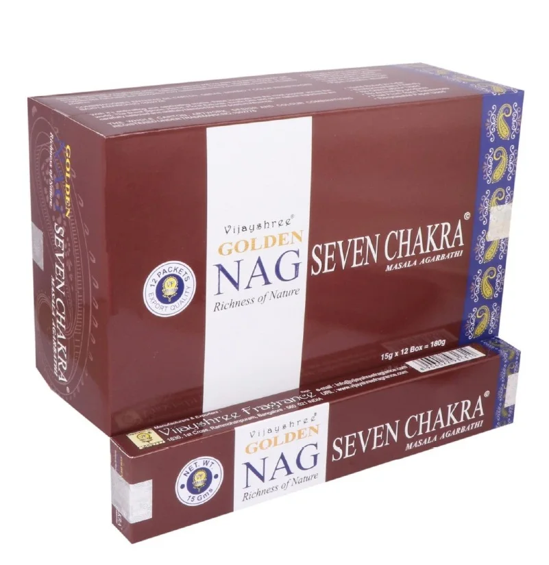 Best Retailer Private Label Nag Seven Chakra 15gram Incense Sticks