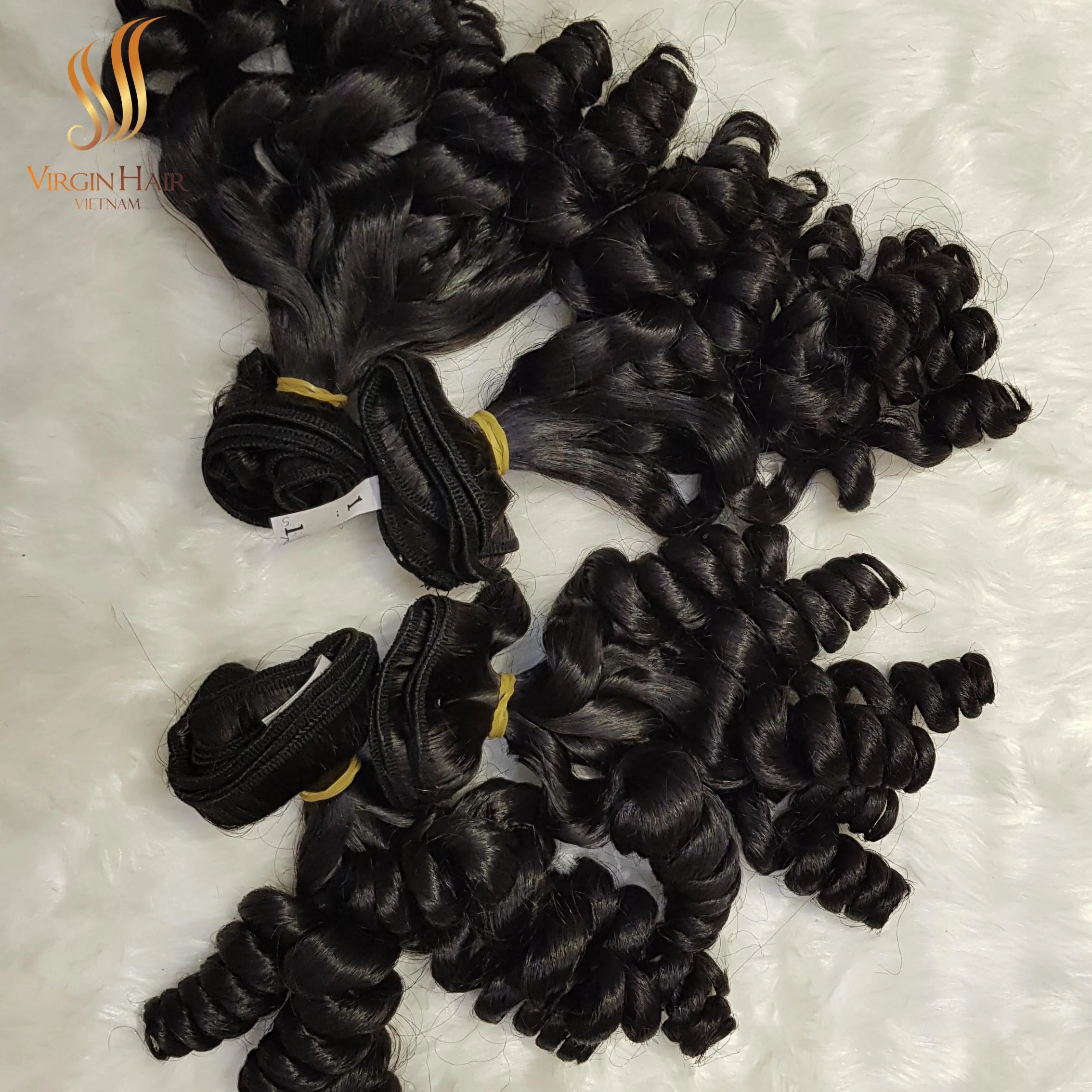 FUNMI Lace Closure Frontal HD Lace Full Cuticle Aligned Hair 100gr Per Bundle 100% High Quality Vietnamese Human Hair