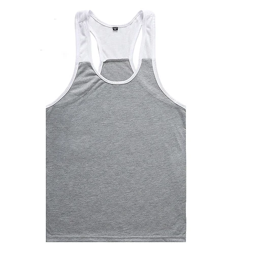 New style custom logo gym fitness men stringer tank Bodybuilding Workout Vest Men Fitness Muscle Stringer Tank Top