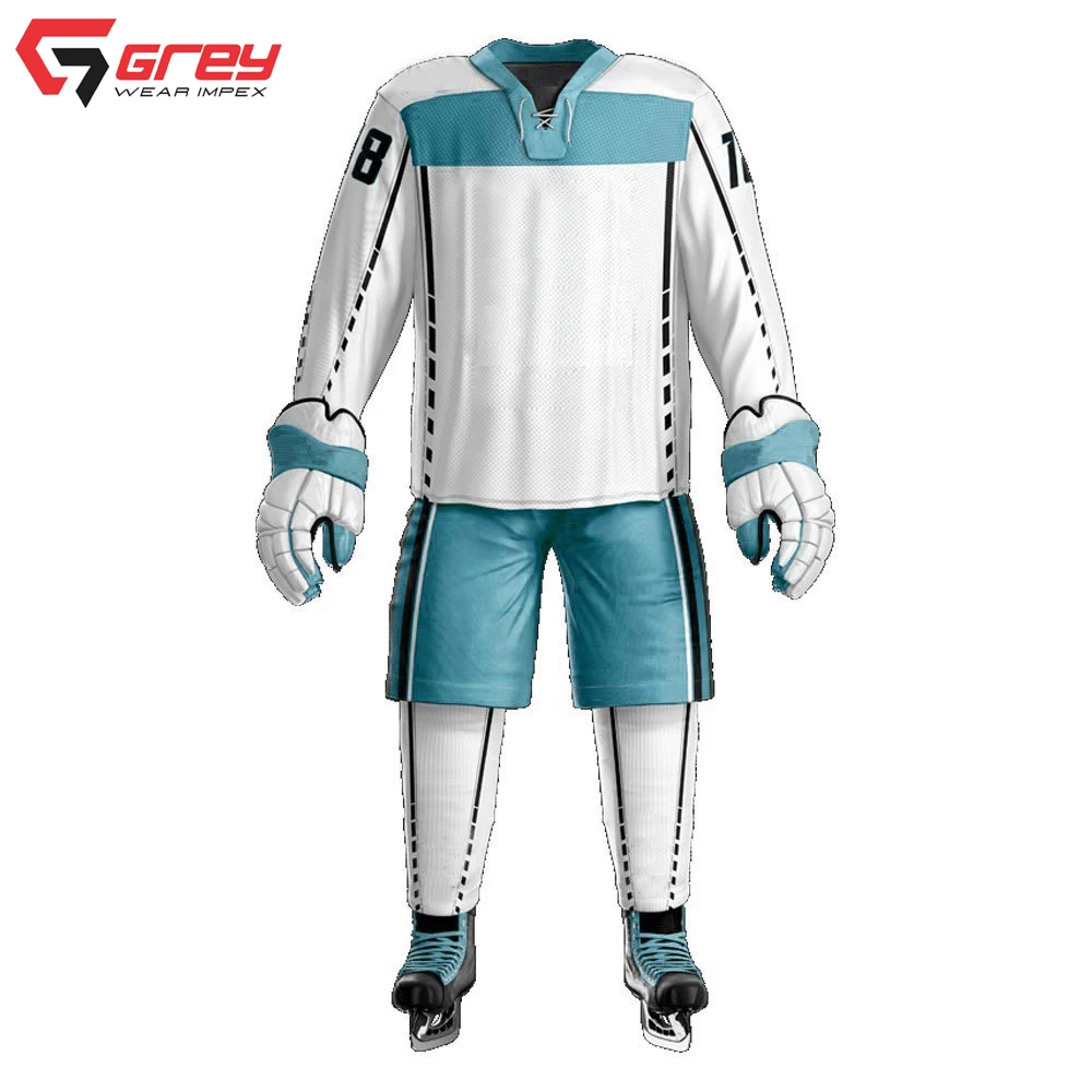 Форма для хоккея с длинными рукавами унисекс форма шайбой дизайн на заказ