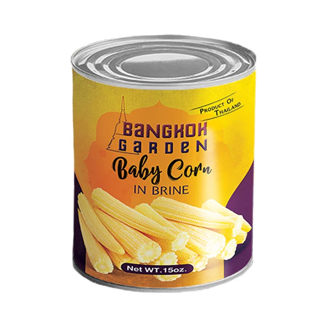 High Quality with Great Price - Canned Baby Corn 15oz.in Brine for Cooking with Sweet Taste from Thailand