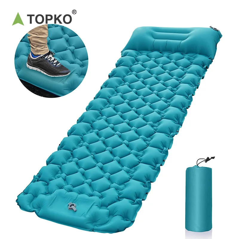 TOPKO Sleeping Pad, Ultralight Inflatable Sleeping Mat for Camping, Backpacking, Hiking - Lightweight and Inflatable
