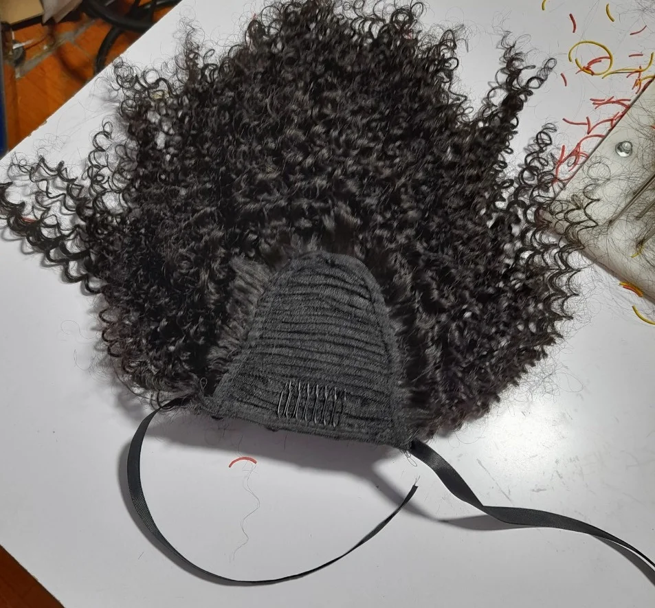 100% натуральные волосы конский хвост длинный прямой кудрявый Реми человеческие все цвета в наличии