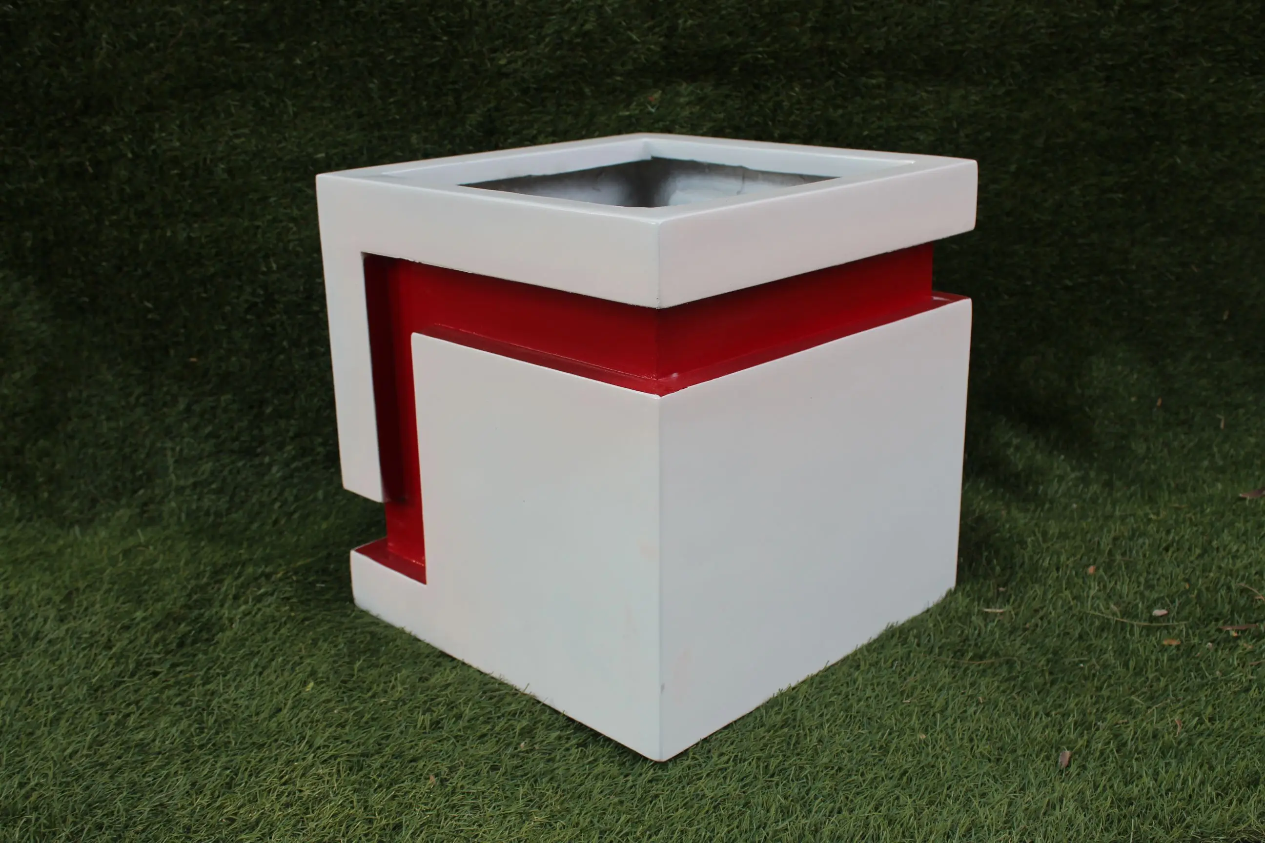 KNT оптовая продажа качественные уличные Стекловолоконные дома гостиницы торговые центры офисы садовый плантатор цветочные растения коробочки