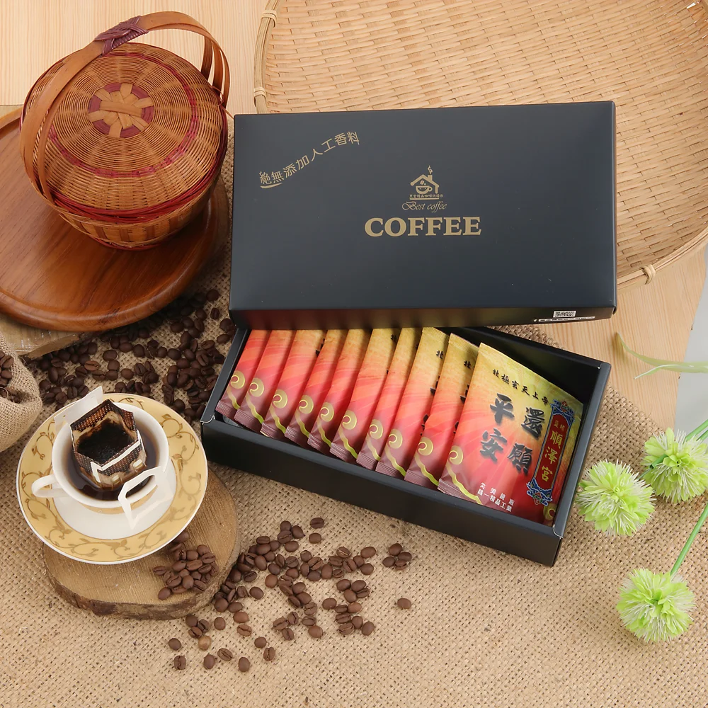 Высококачественная подарочная коробка для кофе Арабика с золотым напылением